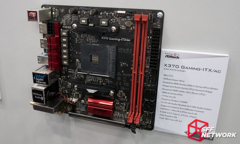 ASRock X370 Gaming-ITX/ac and AB350 Gaming-ITX/ac first look
