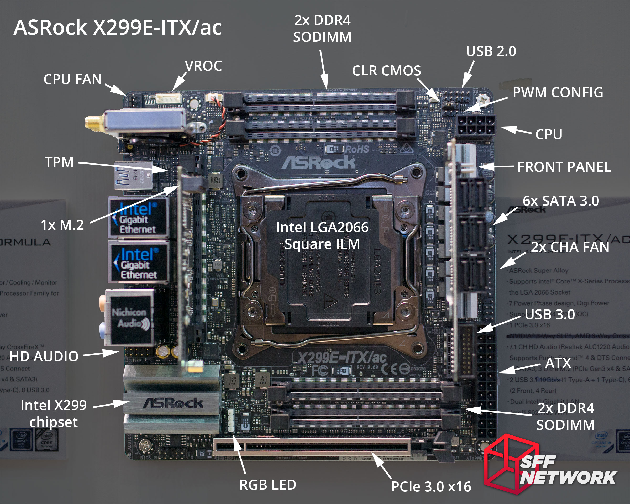 Blinke forståelse biord ASRock X299E-ITX/ac “The Little Monster” detailed – SFF.Network |  SFF.Network