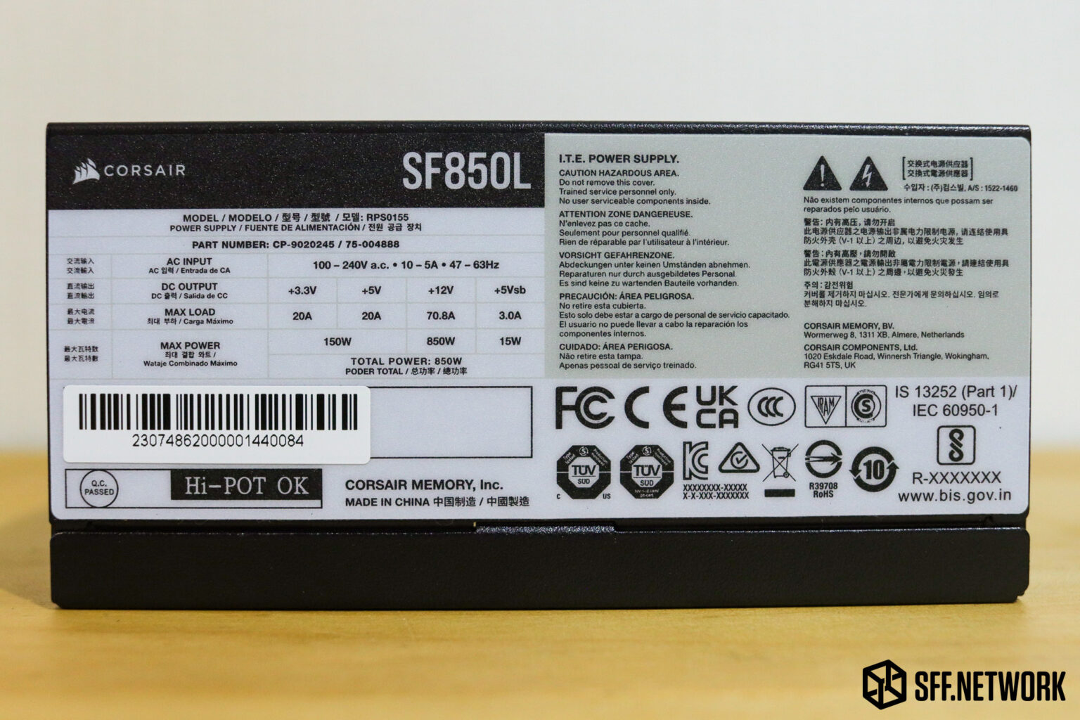 CORSAIR’s SF850L SFX-L Power Supply – An Overview – SFF.Network | SFF ...