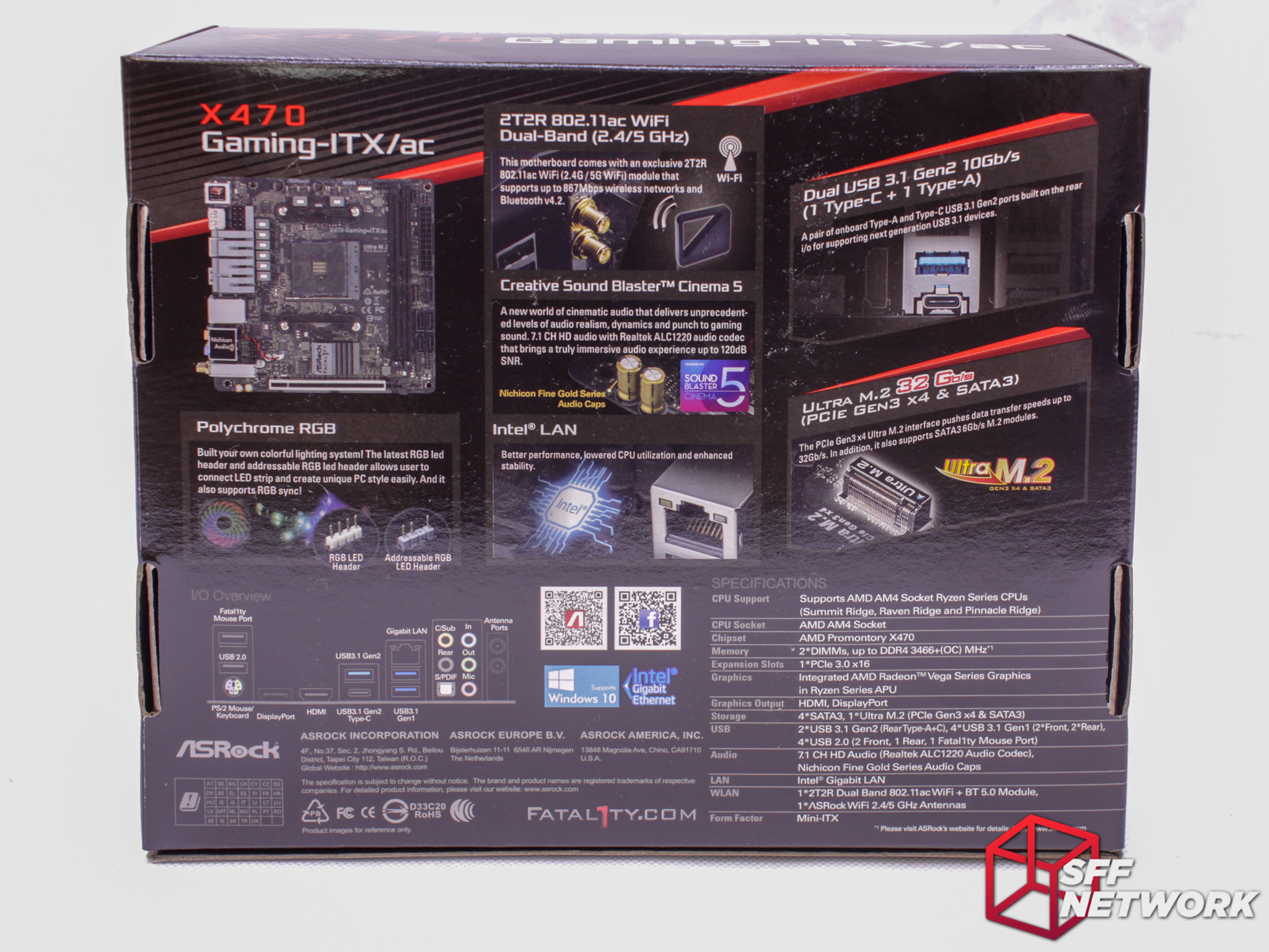 lure Skab automatisk ASRock's Fatal1ty X470-ITX/ac – Back to the Future – SFF.Network |  SFF.Network