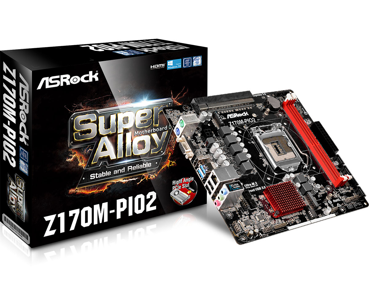 ASRock Z170M-PIO2 Motherboard Announced